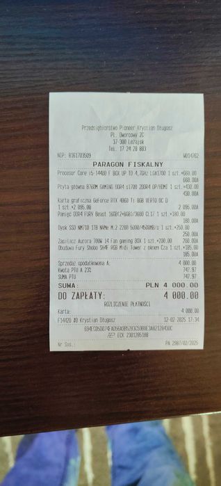 Komputer stacjonarny gamingowy + monitor, dysk, pady za dopłatą