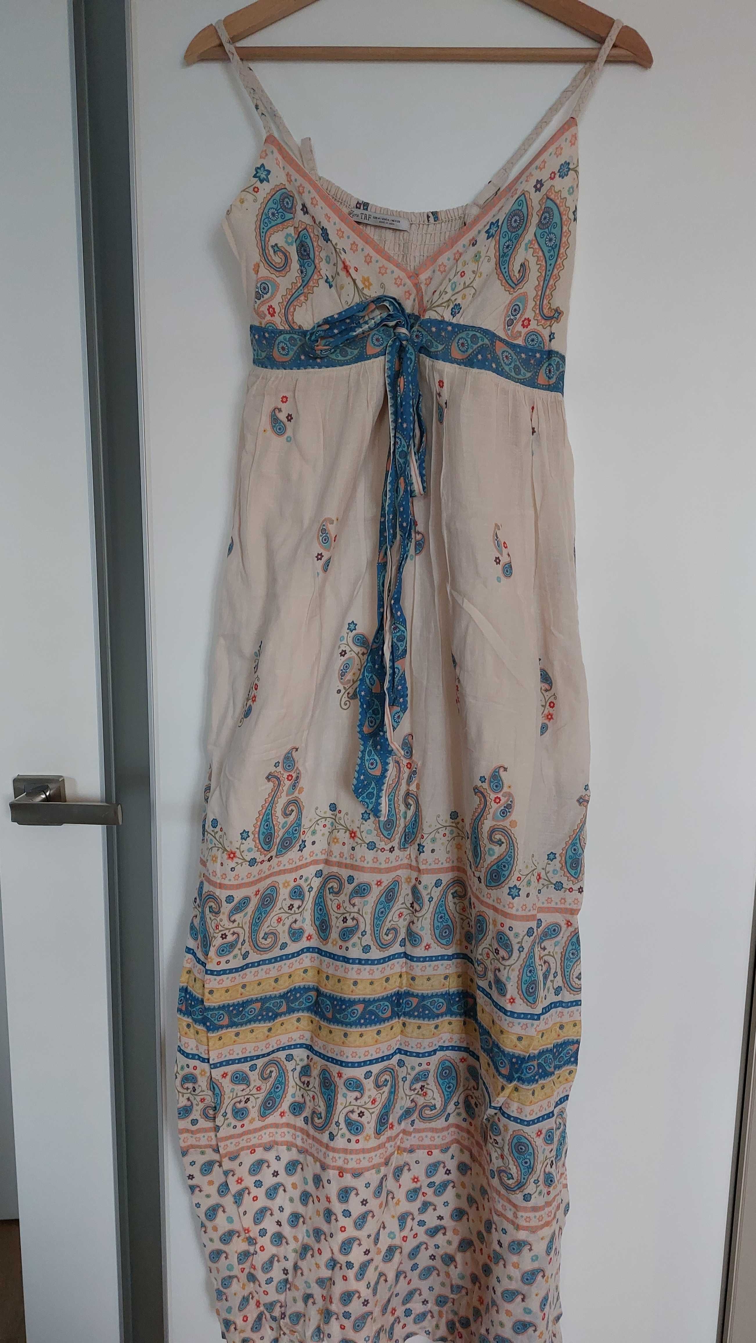 Zara sukienka maxi boho M 38