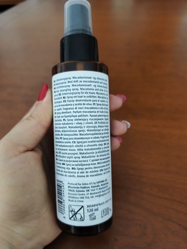 Spray para cabelo