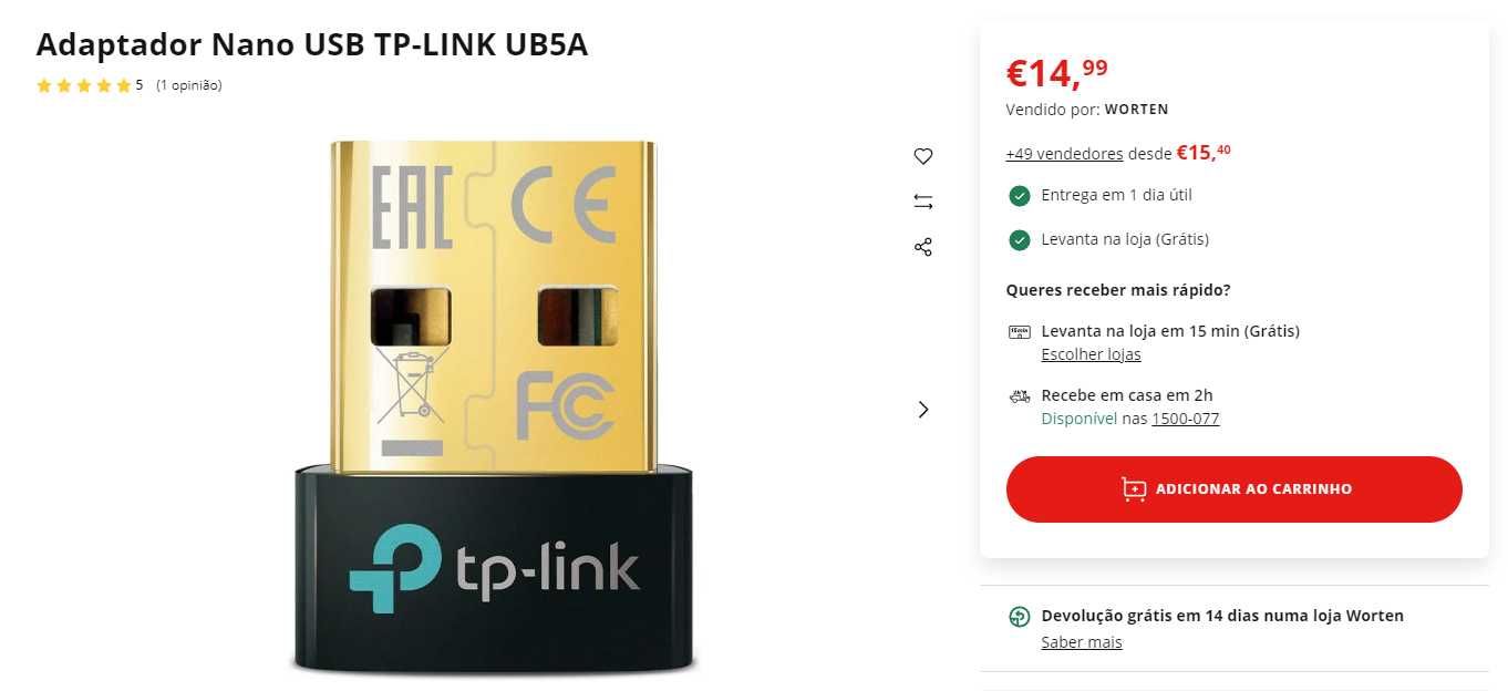 Adaptador Nano USB TP-LINK UB5A