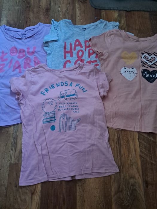 Bluzeczki na krótki rękaw 128