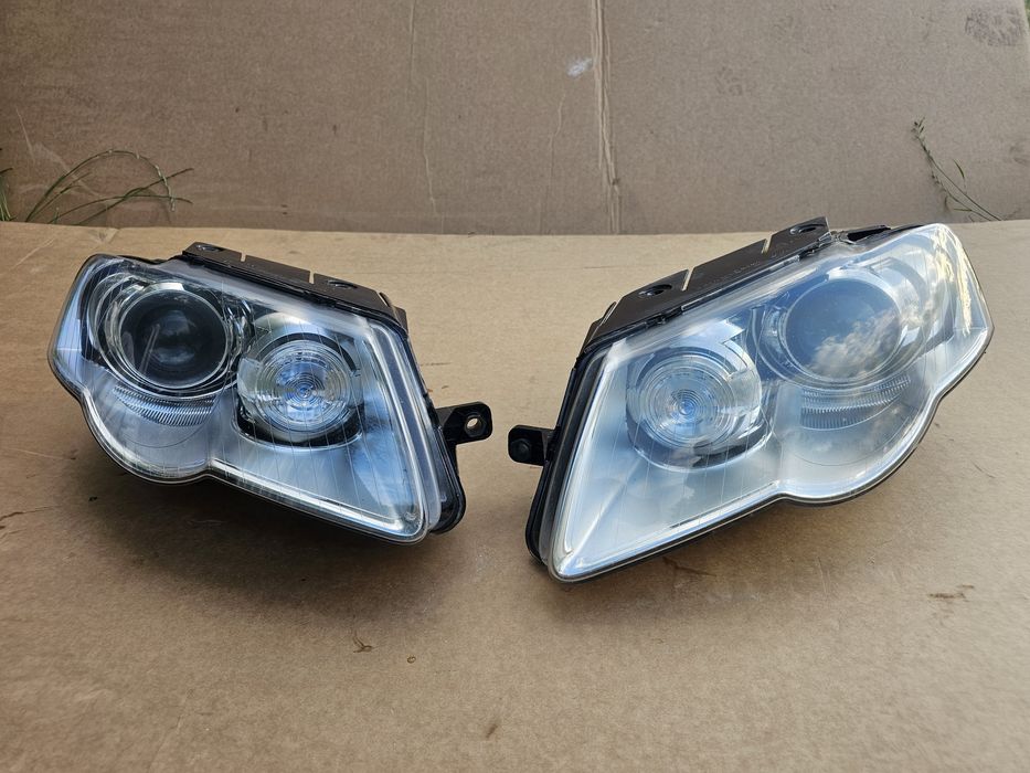 Reflektory lampy przód przednie Bixenon skrętny Volkswagen Passat B6