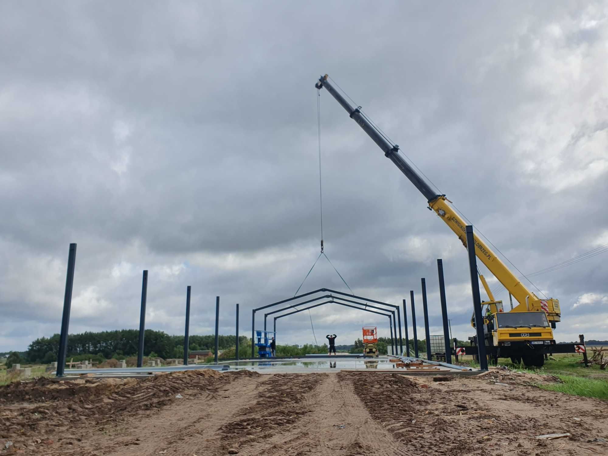 Konstrukcja Hali 15x30x5m 450m2 Konstrukcje stalowe hale PRODUCENT