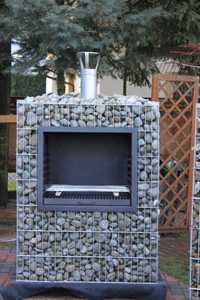 grill gabionowy ogrodowy gabion gabiony ogrodzenia gabionowe