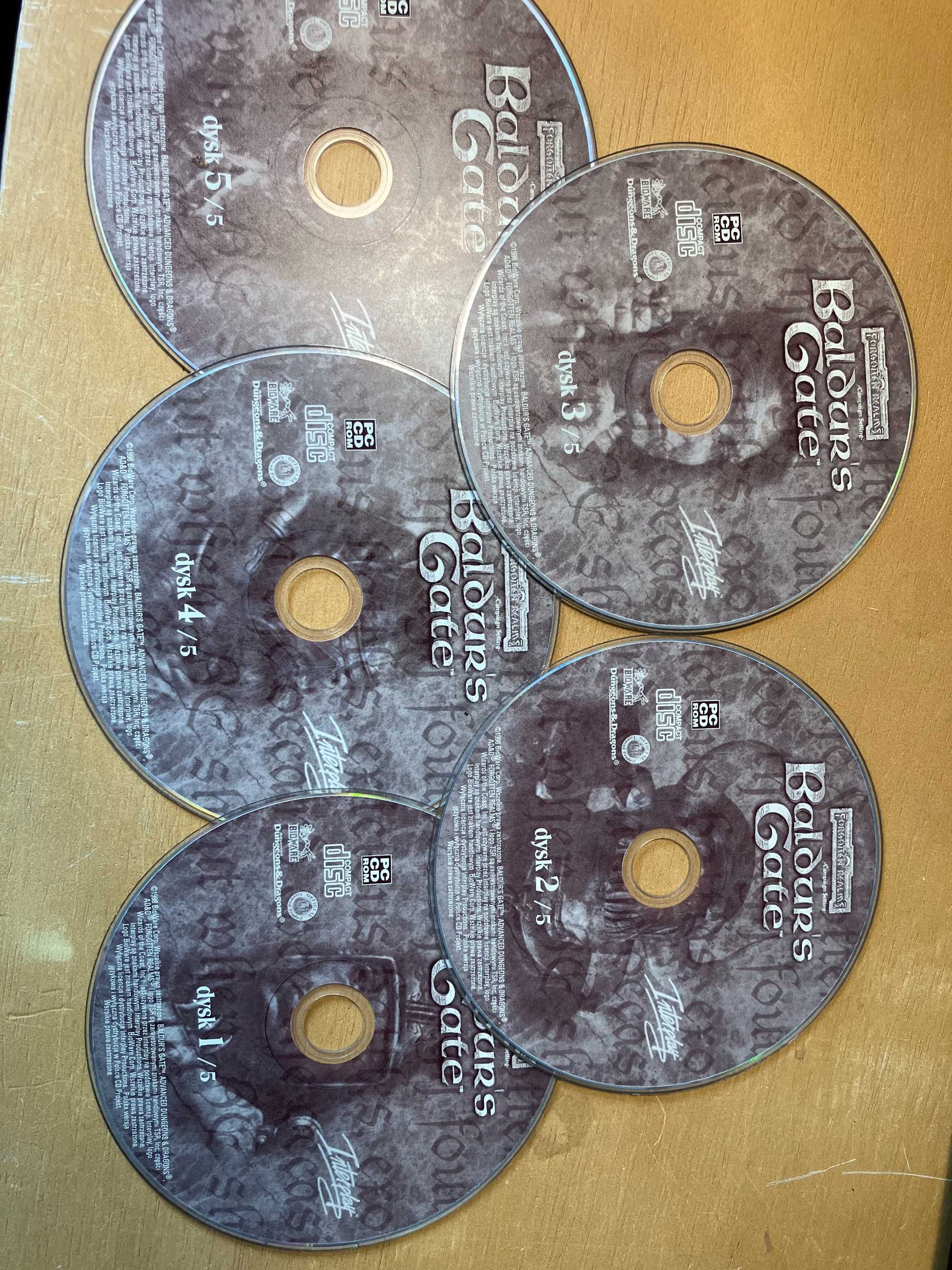 Baldurs Gate - gra PC - 5 płyt CD