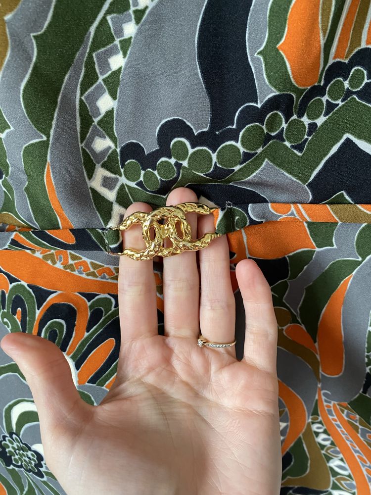 Zara geometryczna wyjsciowa sukienka wzory pasek