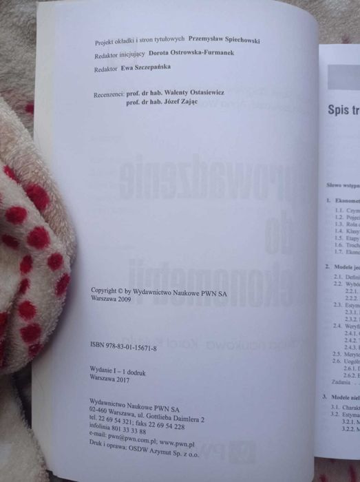 Wprowadzenie do ekonometrii, redakcja naukowa Karol Kukuła