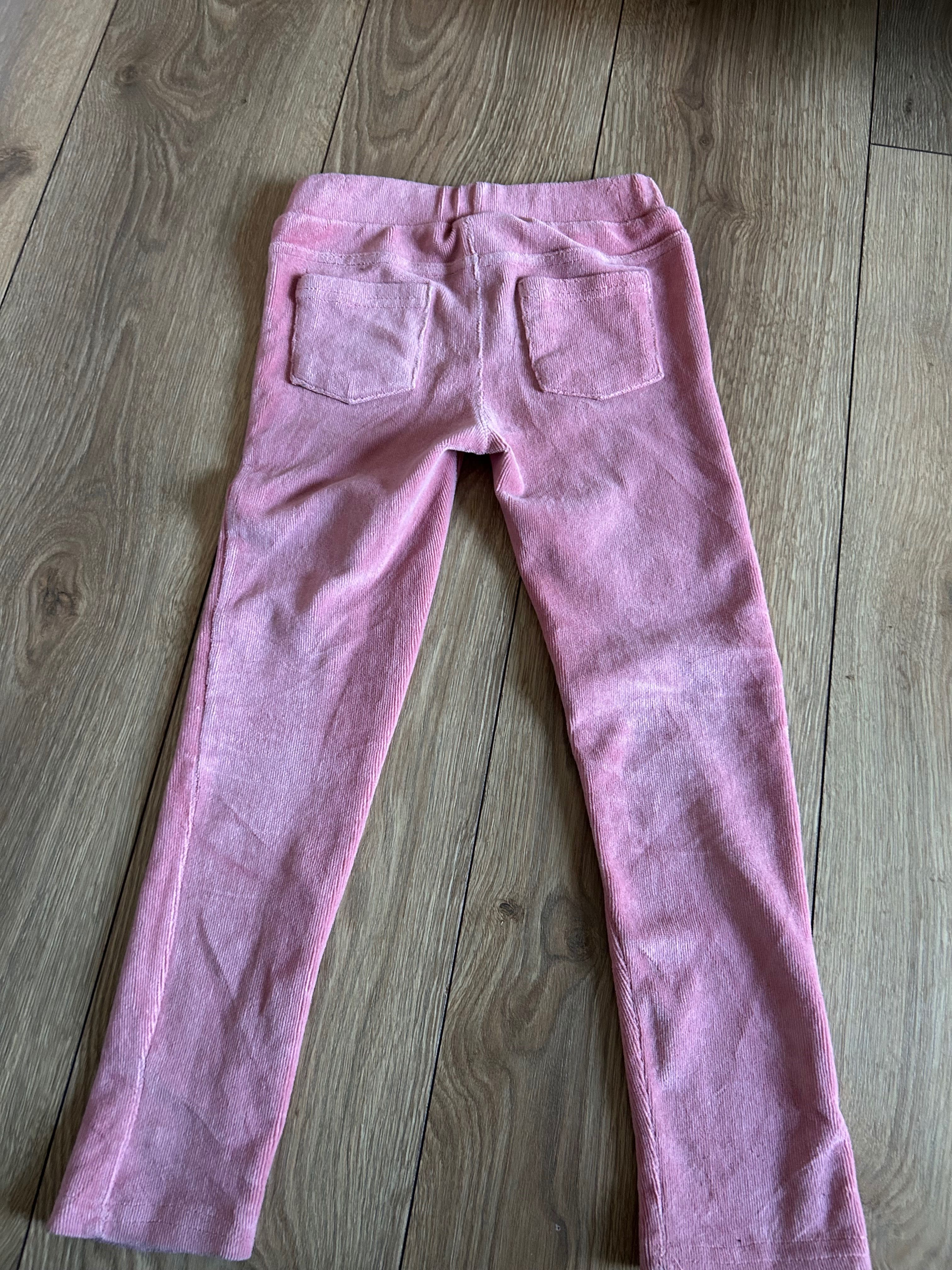 Zestaw 7 szt Legginsy getry rozm 122-128