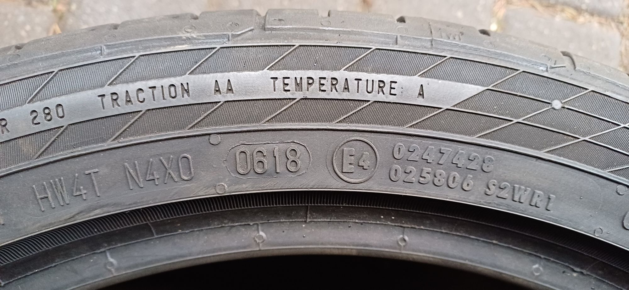 CONTINENTAL 255/35R18 94Y , pojedyńcza opona letnia.