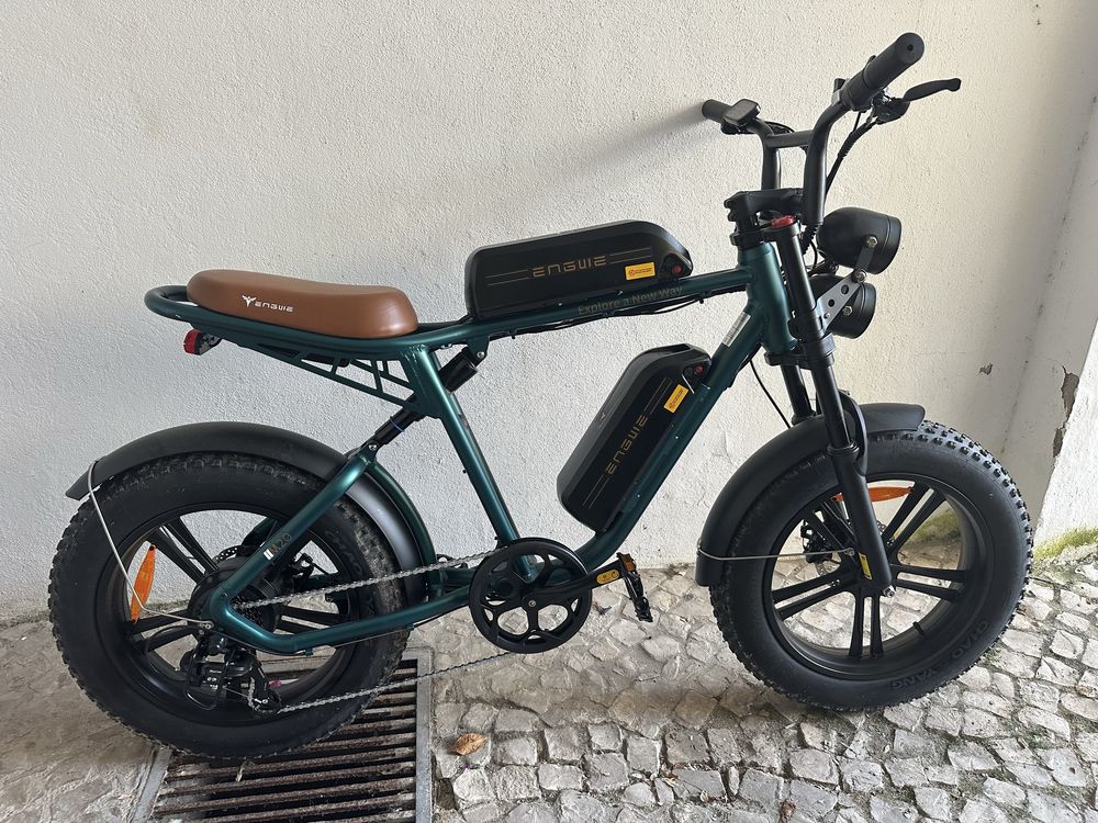 ENGWE Bicicleta Elétrica Engwe M20 - 1000W - 2 Baterias - Verde