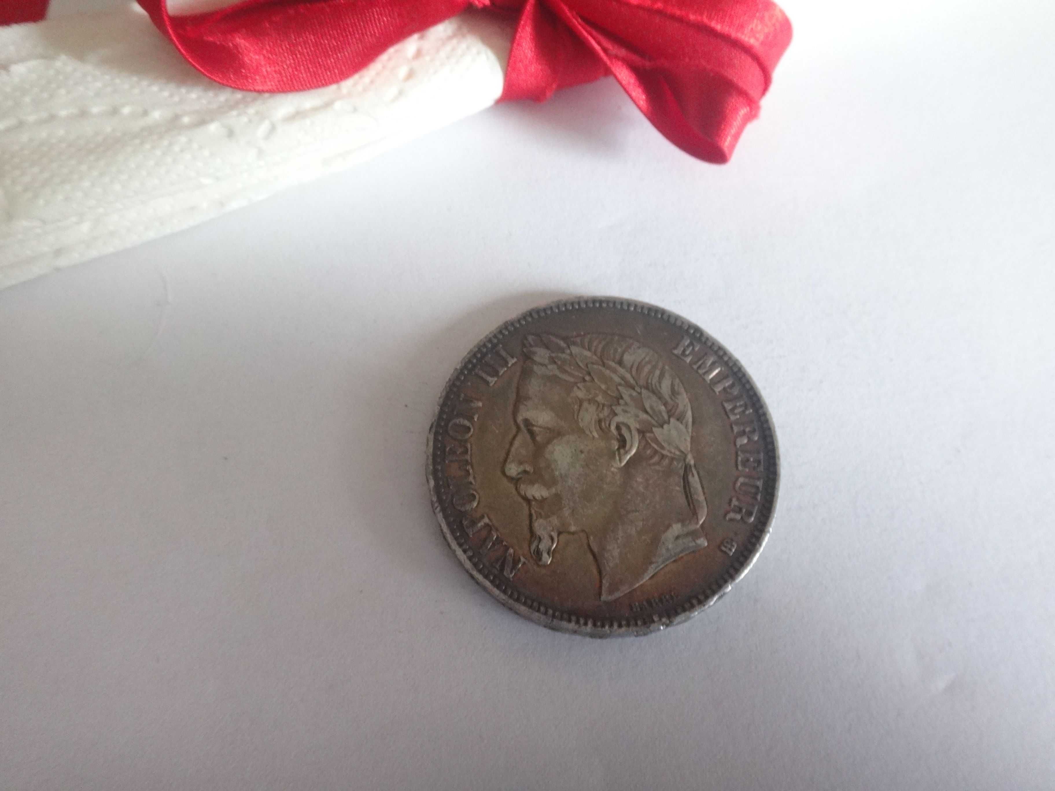 Srebrna moneta 5 franków
1868
Napoleon III