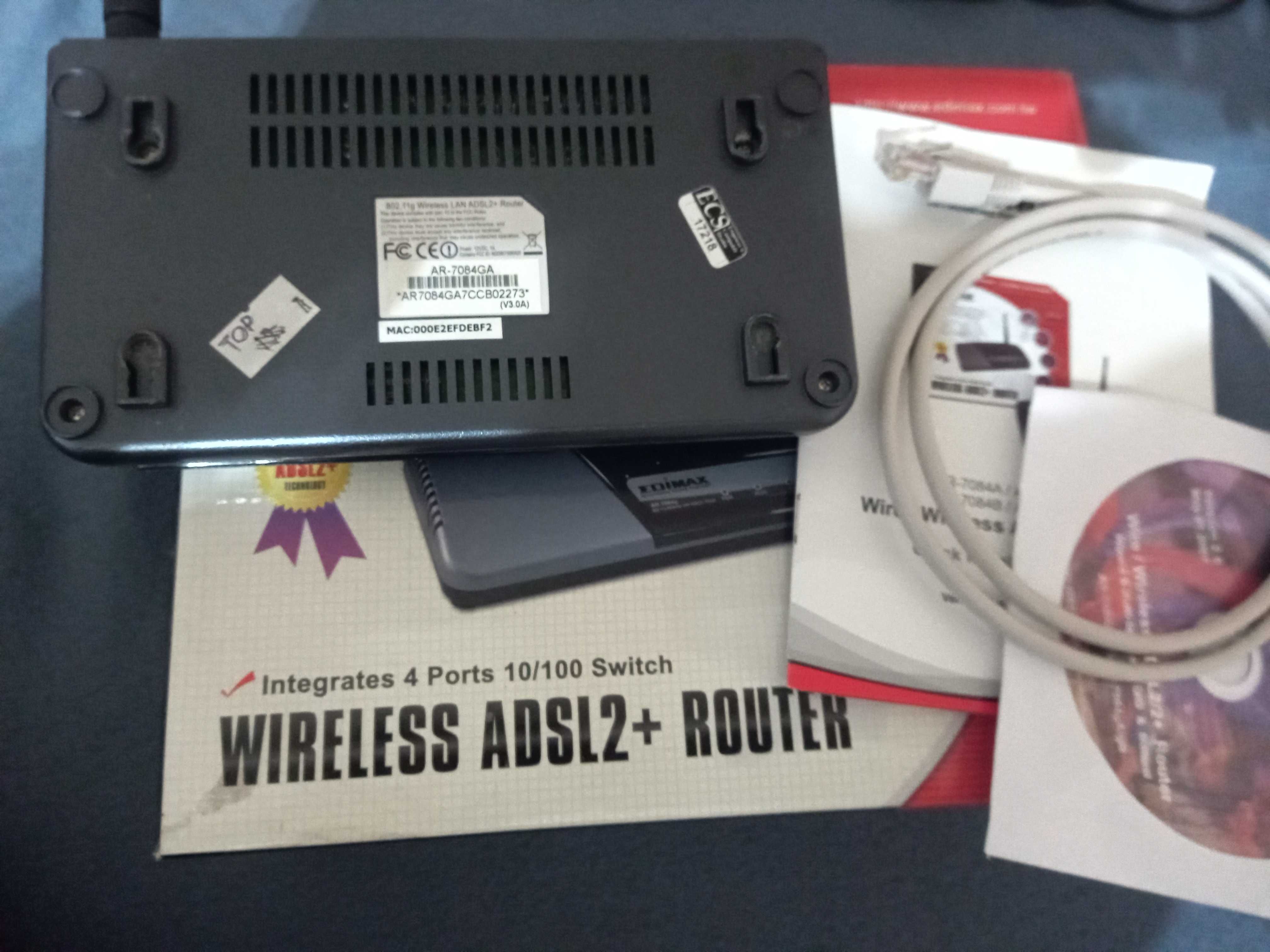 EDIMAX AR-7084gA Router/LAN/WiFi/Modem ADSL