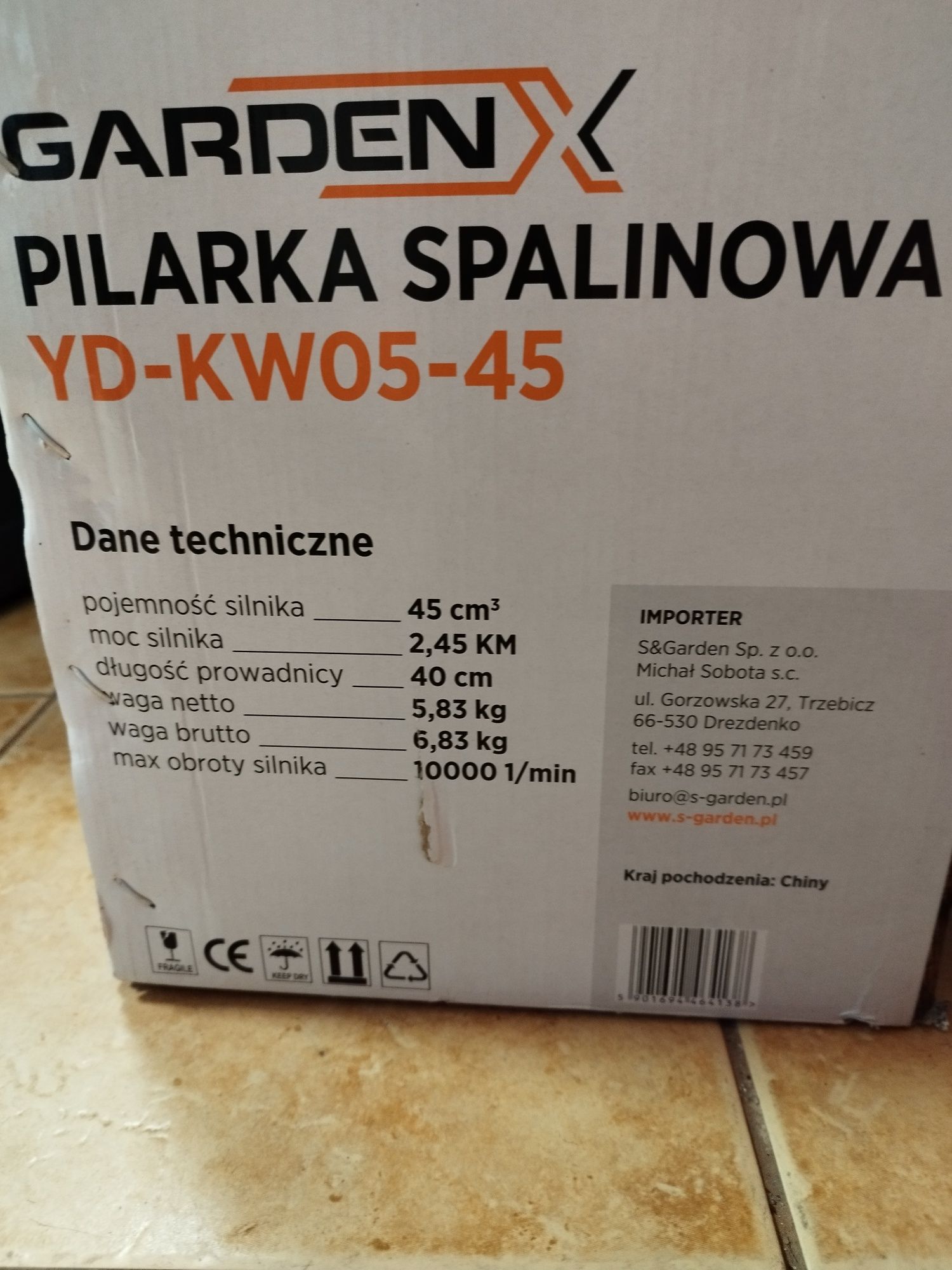 Pilarka  GARDENX YD-KW05-45