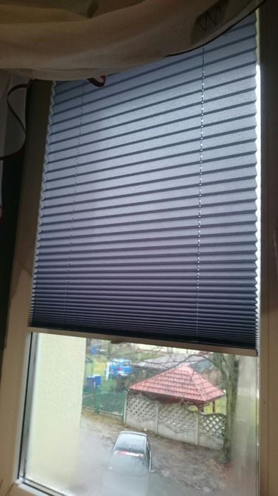 Roleta plisowana montaż inwazyjny na okno/szybę 30x120 cm