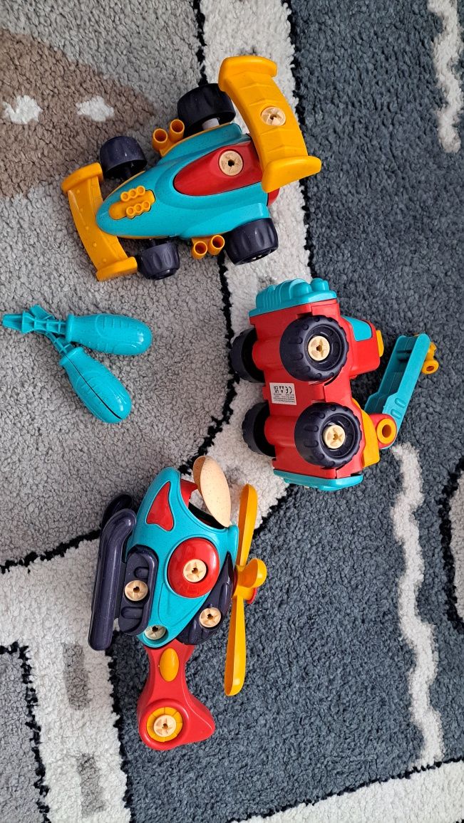 Pojazdy do skręcania dla chłopca zabawki