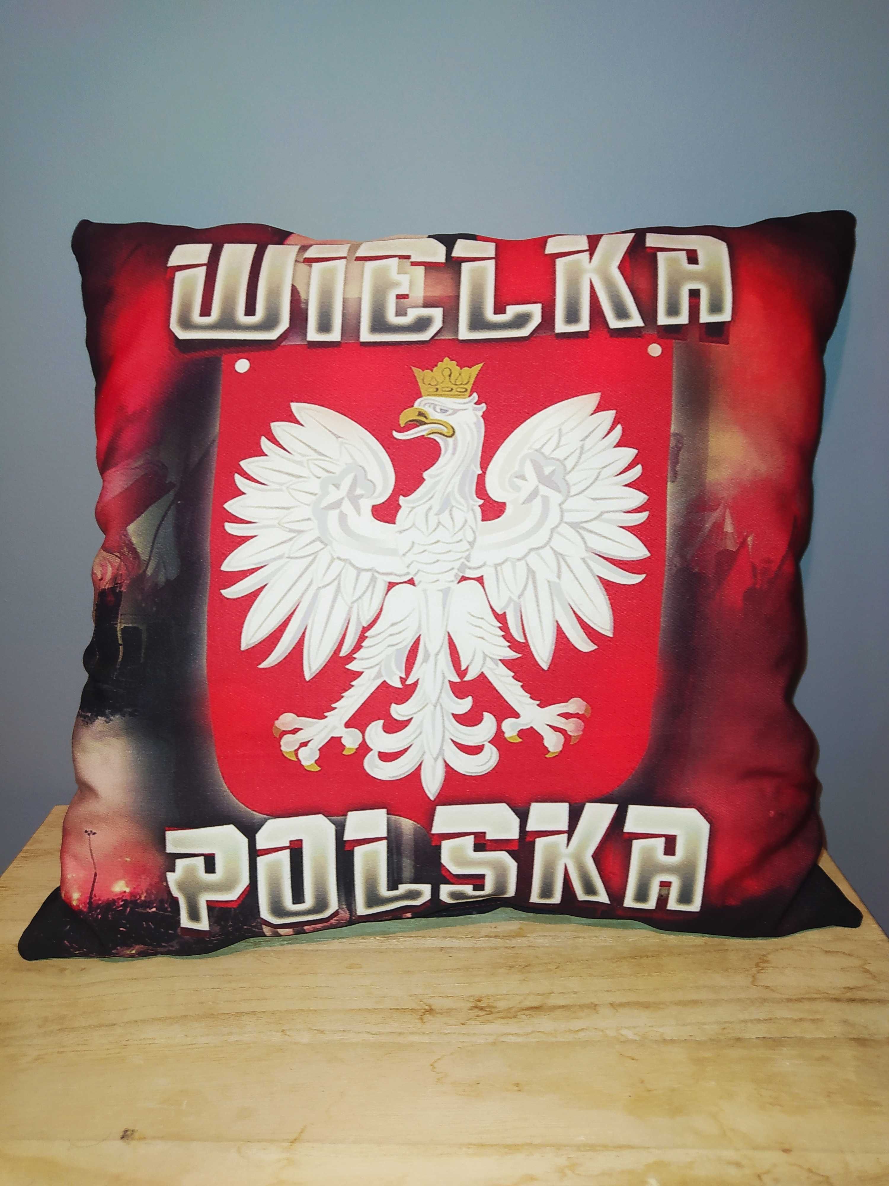 Nowa Poduszka z nadrukiem wzorem Wielka Polska idealna na prezent