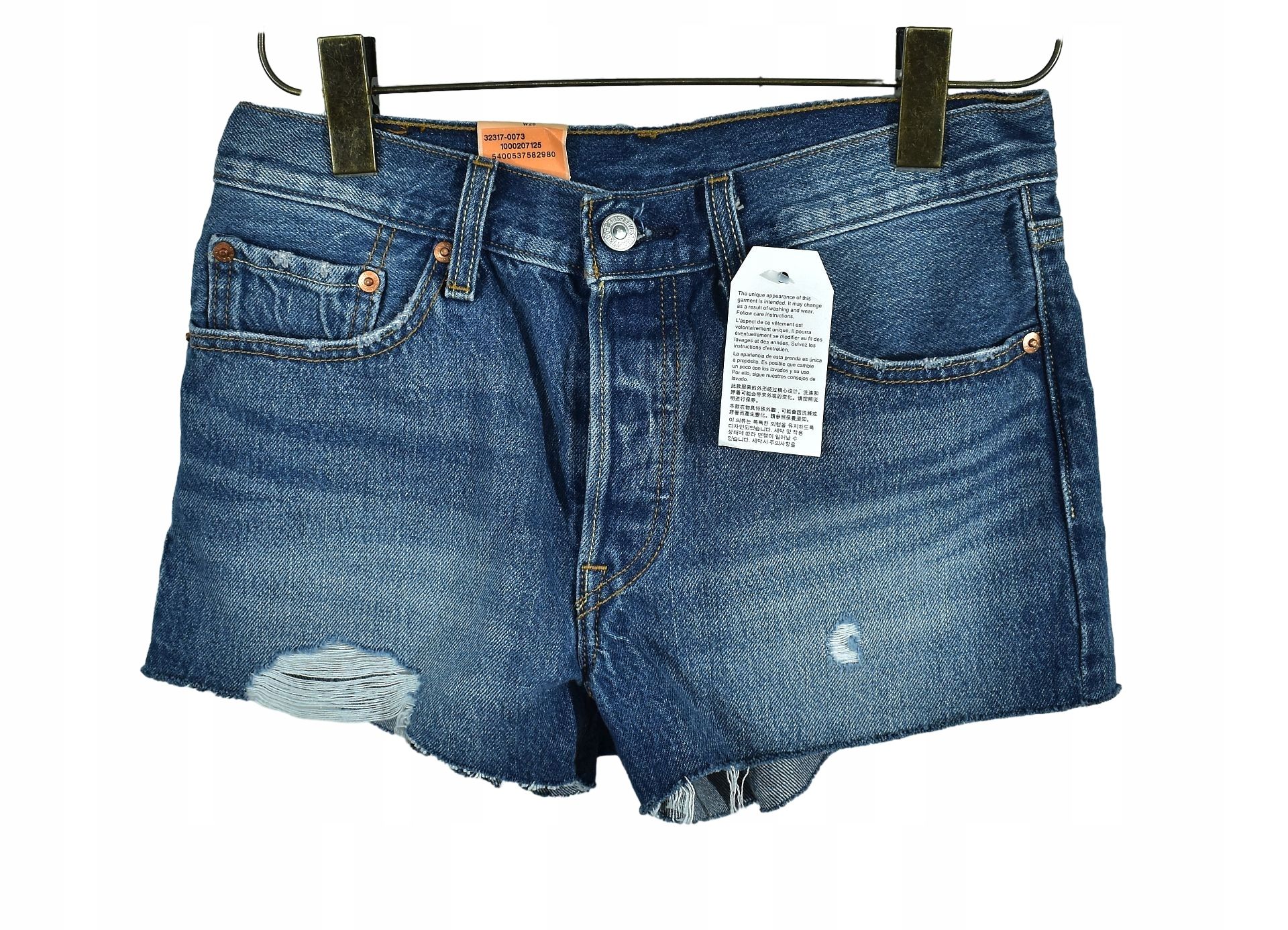 Levis 501 Damskie Spodenki Jeansowe Nowe 26