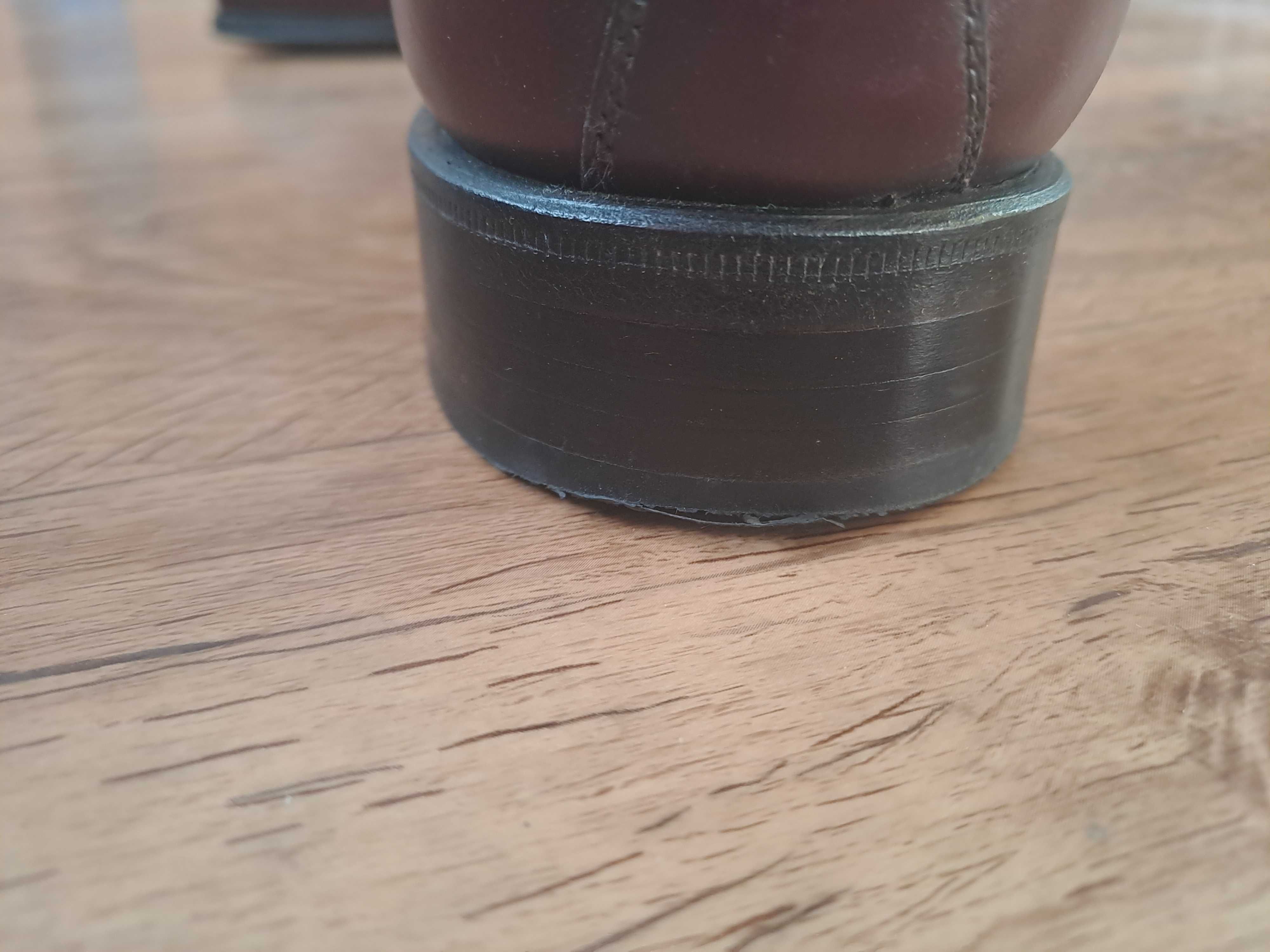Yanko Double Monks – EU 44 (UK 9.5) | Bordowe | Goodyear Welted |