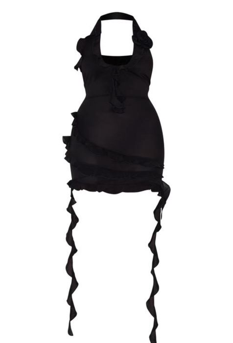 Коротке плаття сукня вечірнє бохо чорне нове prettylittlething m