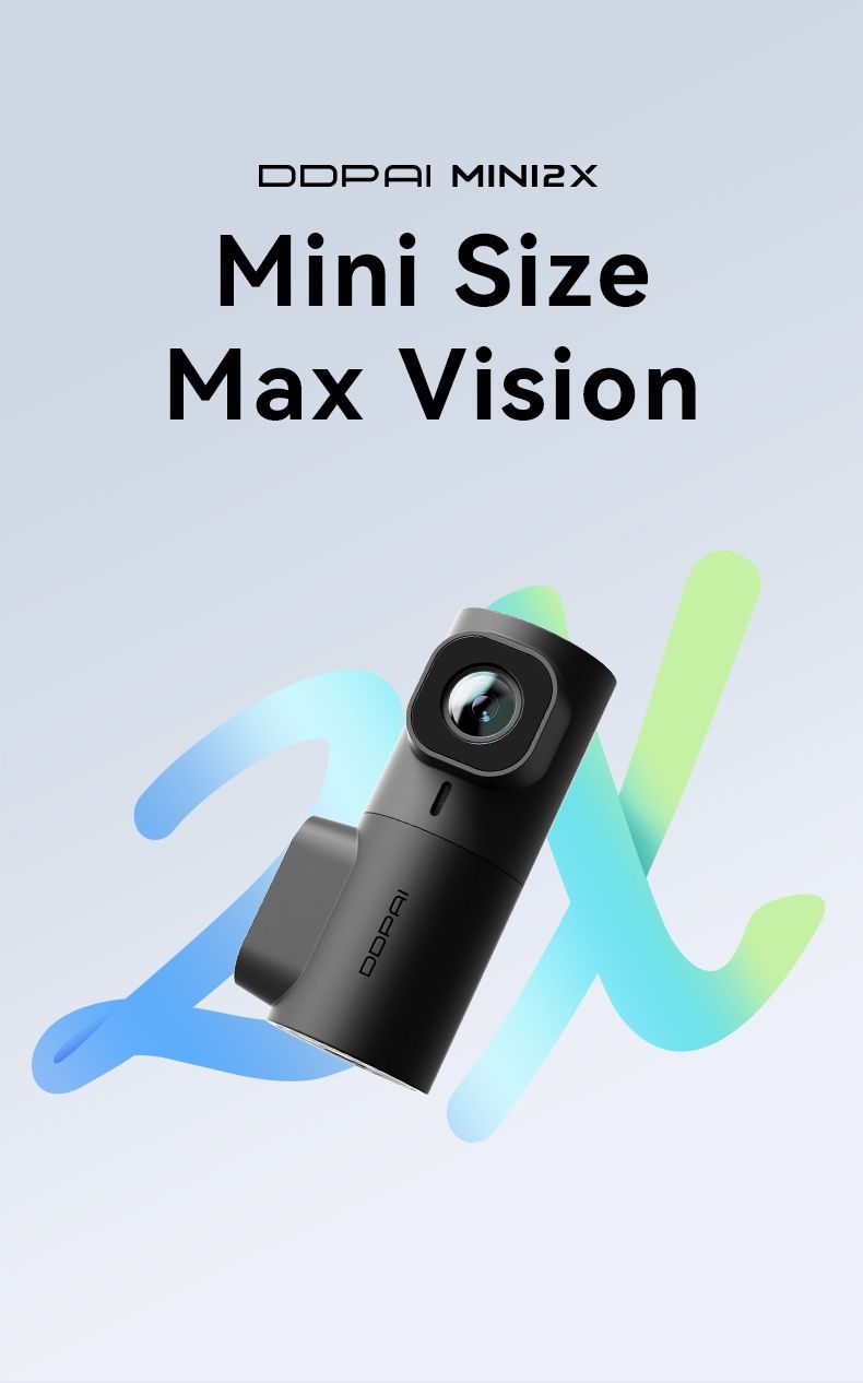 Видеорегистратор автомобильный DDpai Dash Cam MINI 2X суперконденсатор