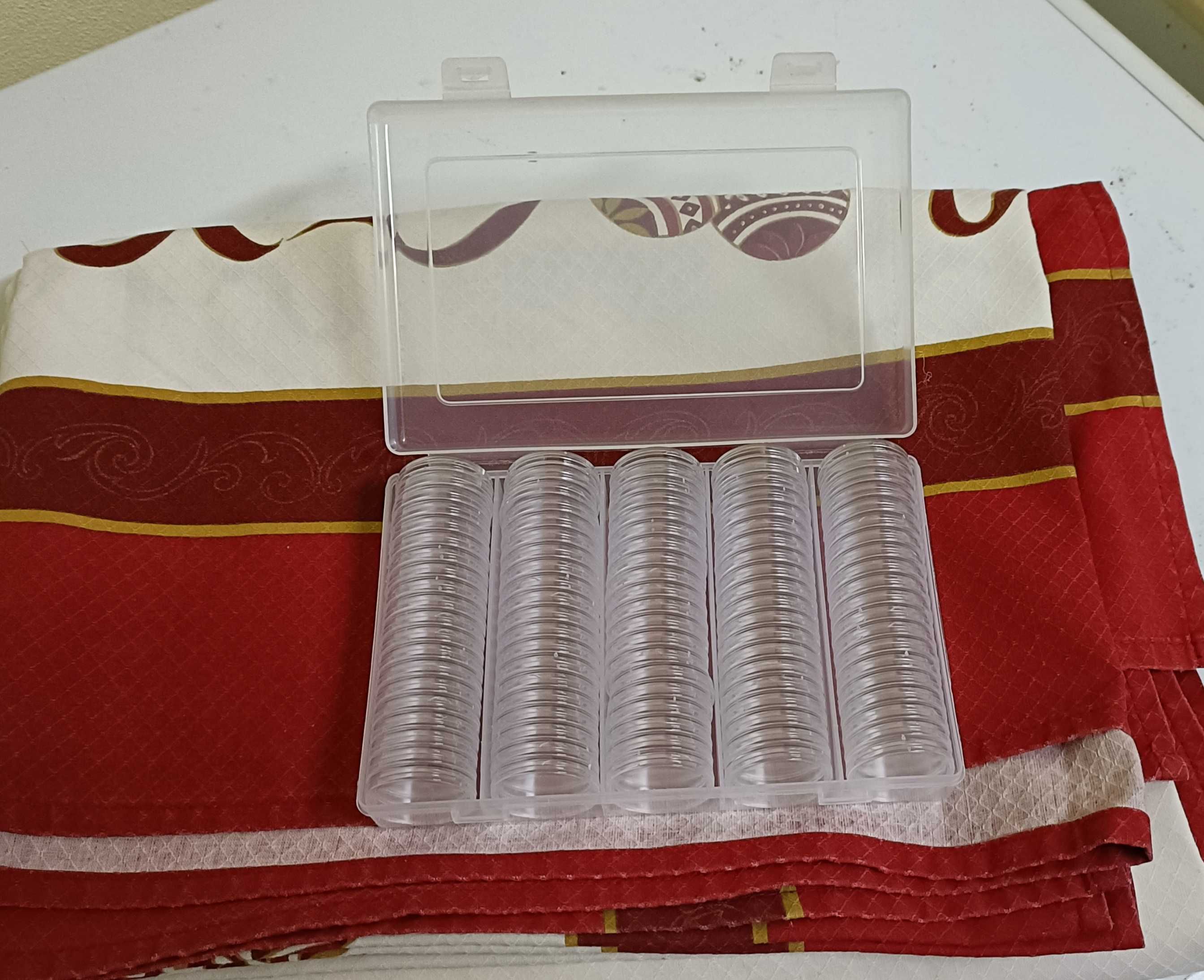Caixa com 100 Cápsulas de Plástico para Moedas (Até 30 mm)