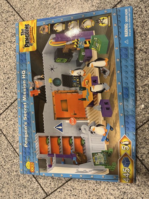 UNIKAT Zestaw klocków Cobi Lego Pingwiny z madagaskaru Sekretna Misja