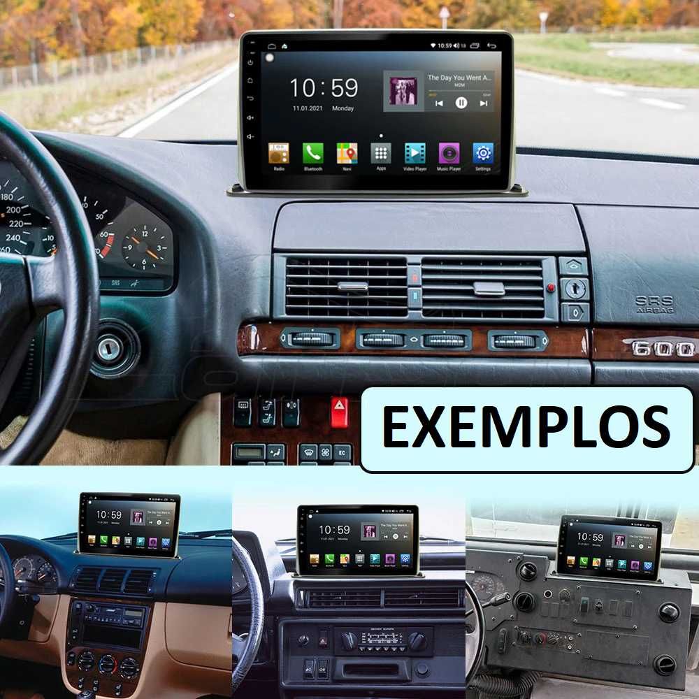 (NOVO) Rádio 2DIN Android • 9 " Polegadas • TOP MOUNT • GPS [4+32GB]