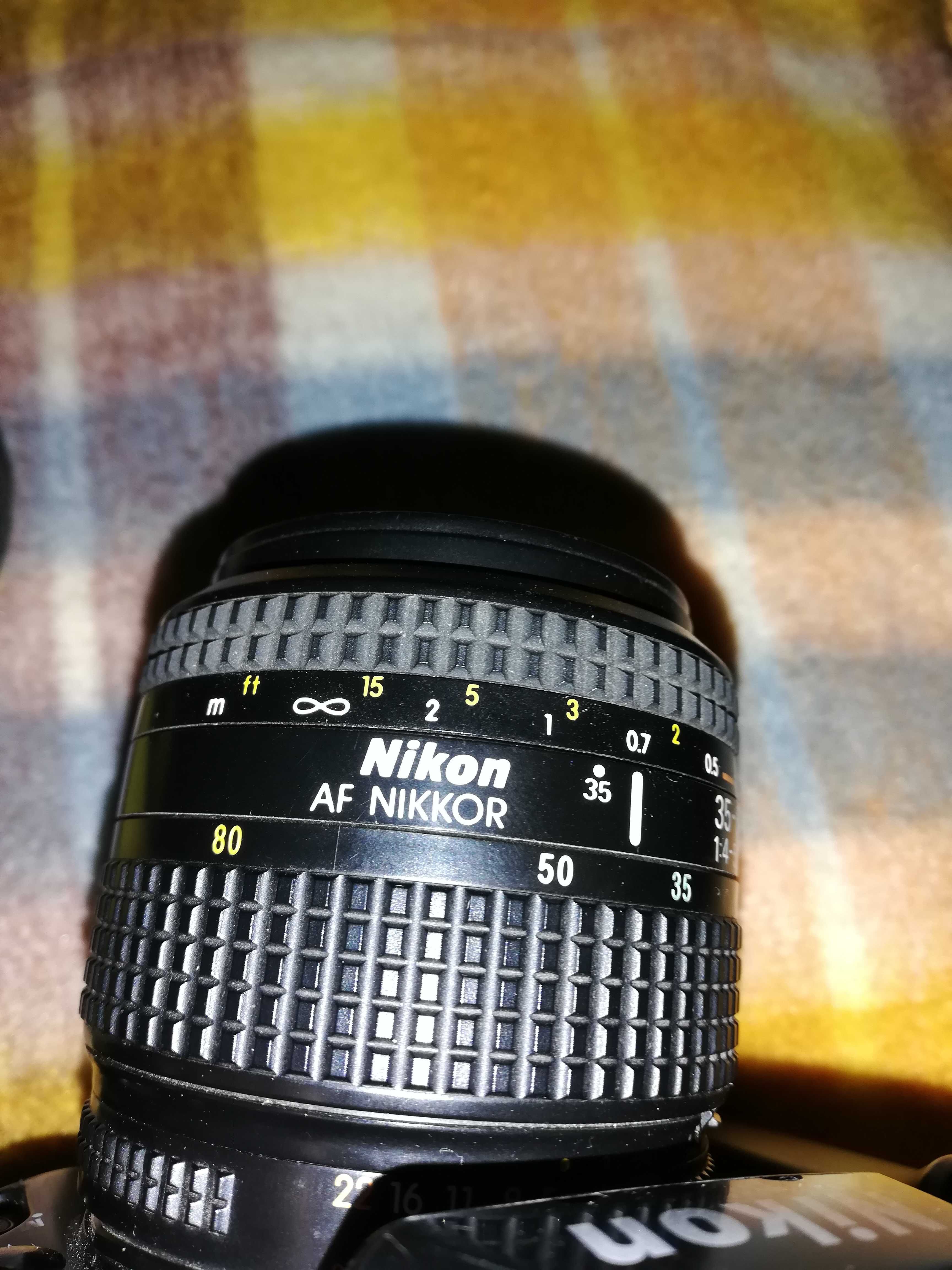 Nikon F90 (c/Objectiva Nikon AF Nikkor 35-80 F1: 4-5,6 D acrescem+30€)