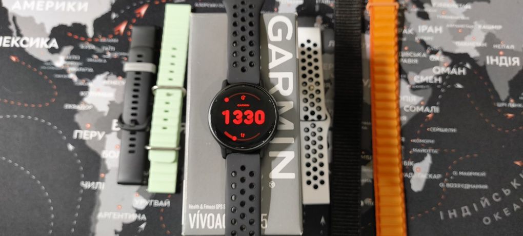 Смарт-годинник Garmin vivoactive 5 Slate Aluminum Bezel