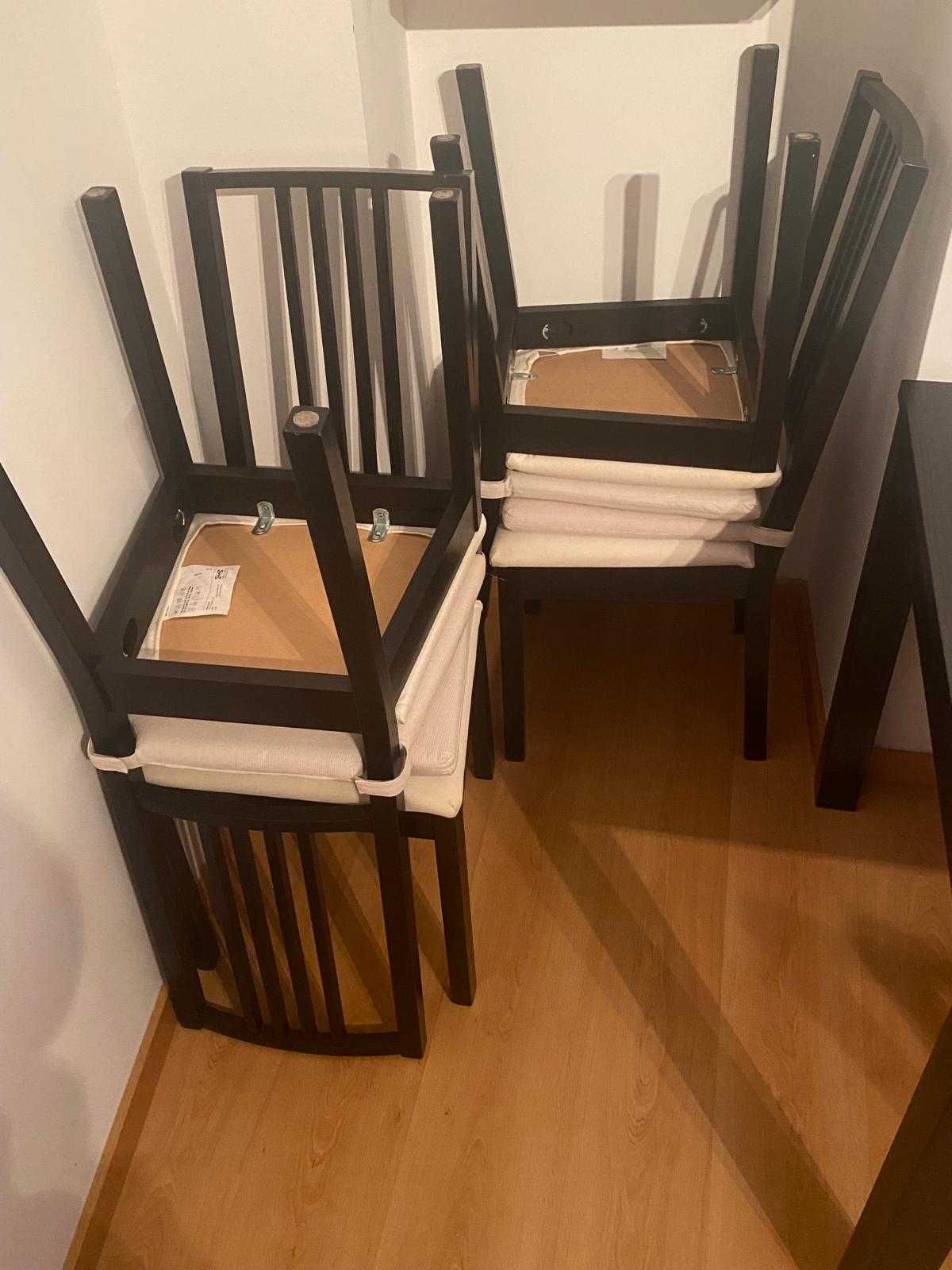 Mesa extensível + 6 cadeiras Ikea