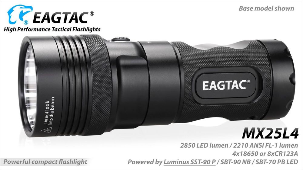 Фонарь EagleTac MX25L4 SST-90 P 2850 лм