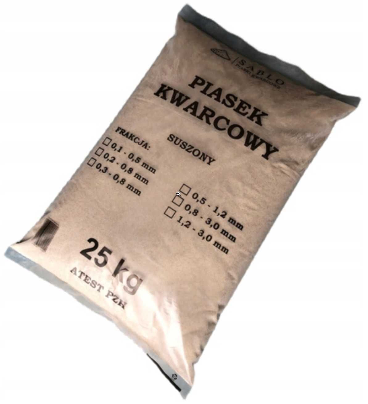 Piasek kwarcowy 25kg