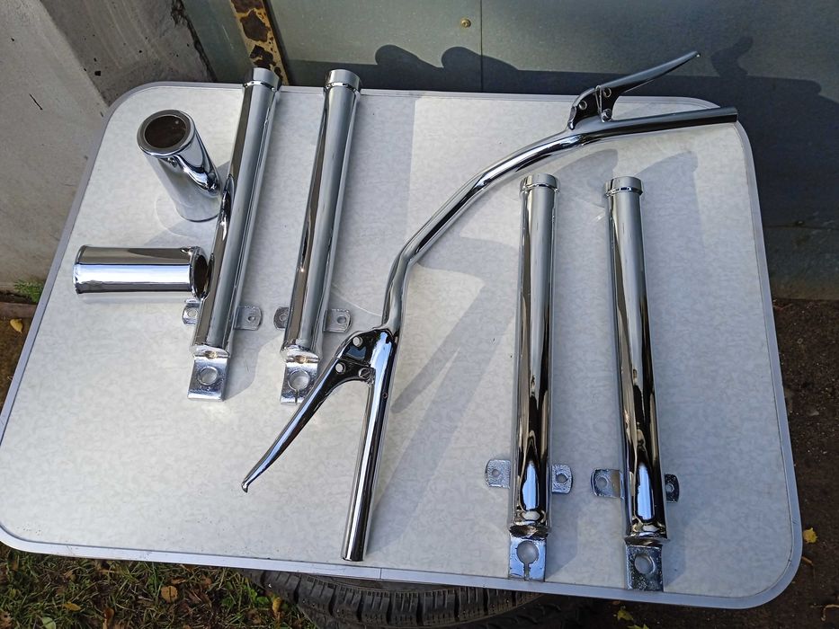 Lagi golenie amortyzatory WSK B3 Dudek Bak Sport WSK 175 - nowy chrom