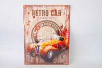 Plakat szyld metalowy 33/25 cm RETRO CAR