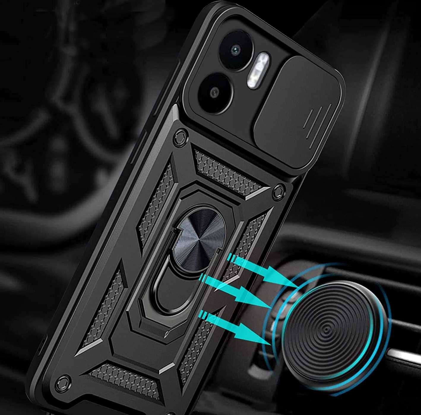 Etui Pancerne do Xiaomi Redmi A1 + Szkło Hartowane