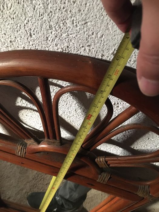 Mesa meia lua e espelho respectivo