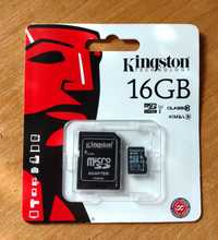 Карта пам'яті MicroSD Kingston 16 Гб