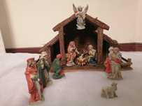 Presépio e cabana de Natal