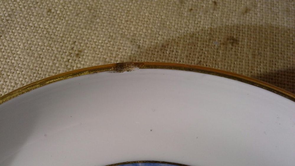Porcelana MEISSEN, Kobaltowy Talerz Wiszący Miśnia, Saksonia Śliczny
