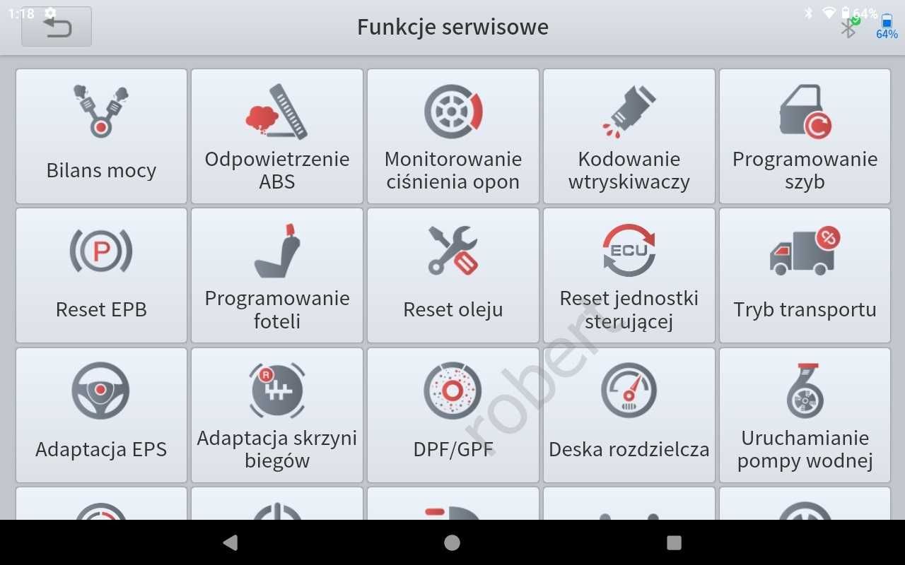 Interfejs Tester A30 A30M Anyscan XTOOL Android IOS j.Polski Etui