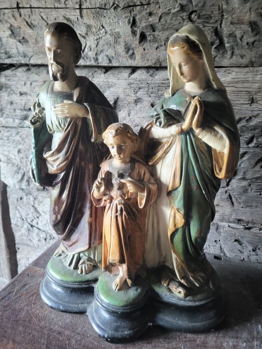 Święta Rodzina Stara figurka