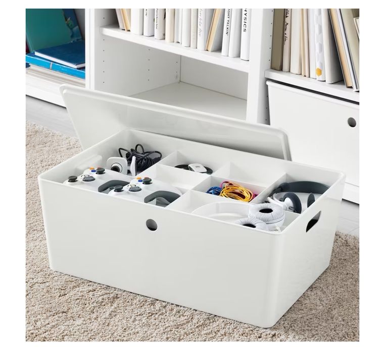 KUGGIS, wkład ikea z 6 przegródkami biały 36x53 organizer na drobiazgi