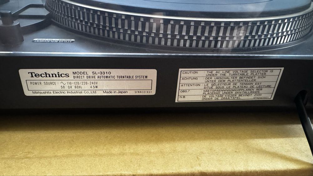 TECHNICS SL-3310 Direct Drive full automat + nowa wkł Audio-Technica
