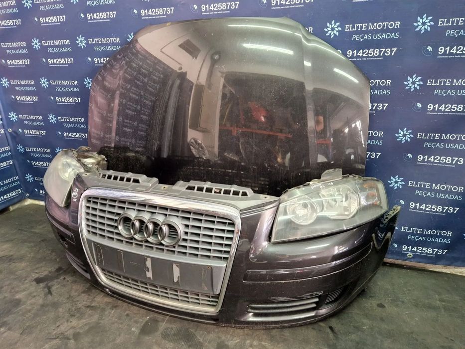Frente completa usada AUDI A3 8P FASE 2 2.0 TDI parachoques capot oticas guardalamas radiador