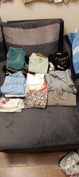 Paka ubrań dla dziewczynki 140/152, 32 sztuki!