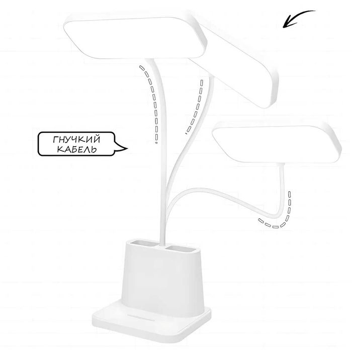 Лампа светодиодная настольная K-108-1 с сенсорным управлением 3 режима