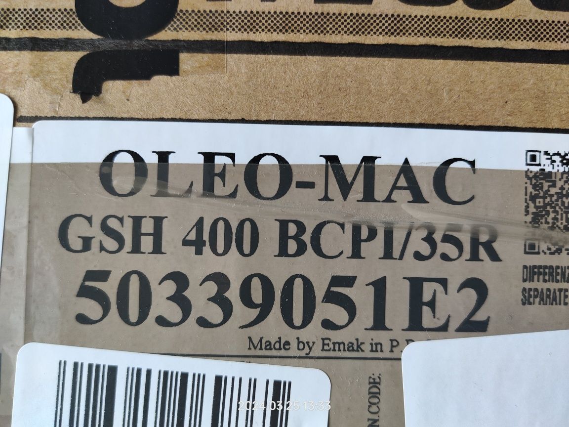 Pilarka piła łańcuchowa spalinowa Oleo Mac GSH400 nieużywana