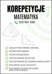 Korepetycje Matematyka - online/stacjonarnie/z dojazdem