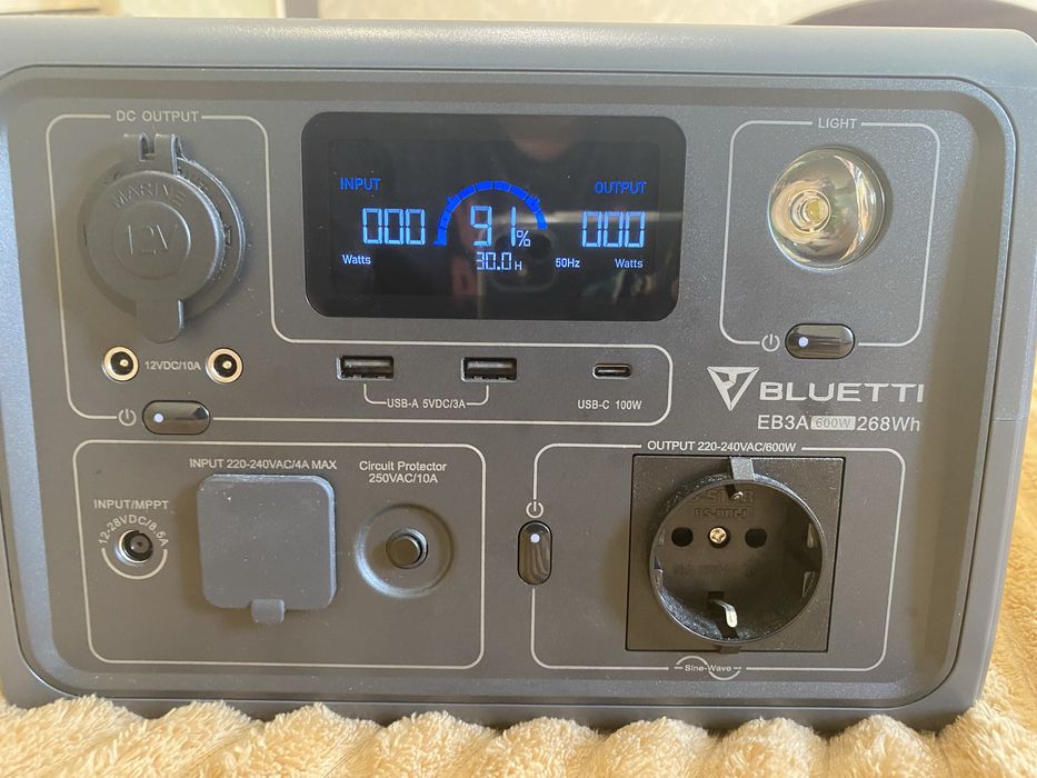 Зарядна станція Bluetti EB3A/600 Вт/268 Вт.год/LiFePo4