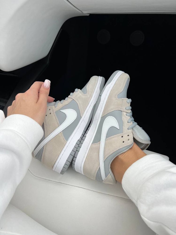 Кросівки жіночі Nike SB Dunk Grey Beige Low 36-45 Топ  Без передоплати